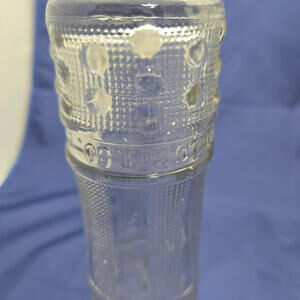 Vintage Supreme Beverages 7 oz Clear Glass Bottle Fairfield‎ Iowa 46